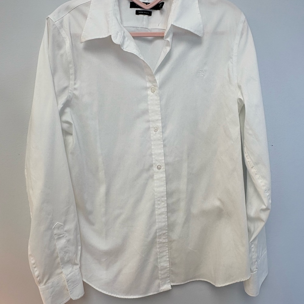 Ralph Lauren White Non-Iron Shirt